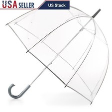 Bubble Umbrella Dome Canopy Manual Open Easy Grip Handle Rain Snow Sun New