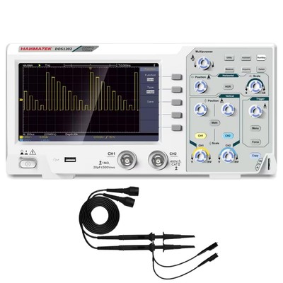 Oszilloskop 200 MHz Bandbreite 2 Kanäle 7 Zoll TFT-LCD Kit Tragbar Professionell