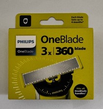 Pack 3 Lames PHILIPS OneBlade 360 Recharges Rasoir Lot Têtes One Blade ORIGINAL