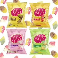 BUBS Sour & Sweet Foam Candy 4 Pack Variety 5.5Oz Each Bag – Includes Strawberry