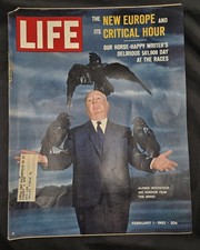 LIFE Magazine, February 1, 1963, Alfred Hitchcock Issue Vintage The Birds Movie