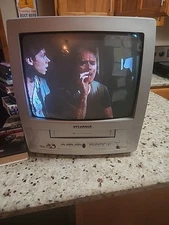 Sylvania 13” CRT TV VHS Combo Model SRC2213X Vintage Gaming  