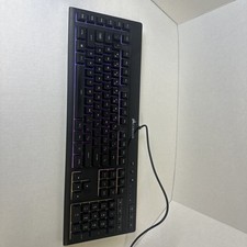 CORSAIR GAMING K55 RGB KEYBOARD TESTED  WORKING BLACK BACKLIT