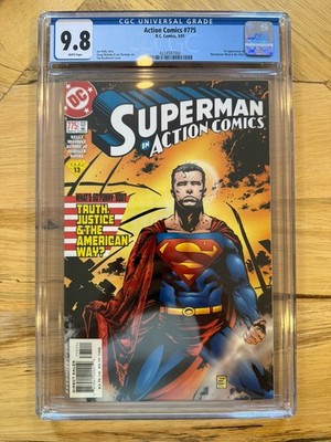 Action Comics #775 CGC 9.8 White Pages 1st Manchester Black & The Elite DC Key