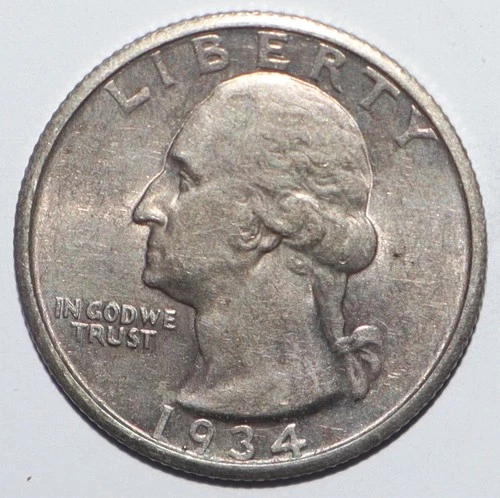 1934 Washington Quarter AU (X147)