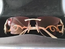 CAZAL Sunglasses Gold Mod 9019 Col 002--56[  ]14 130--W/Case, Made in Germany