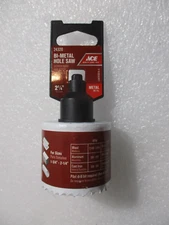 HOLESAW BI-METAL 2-1/4" DIAMETER ACE #24320 BI-METAL HOLESAW 2-1/4" BRAND NEW