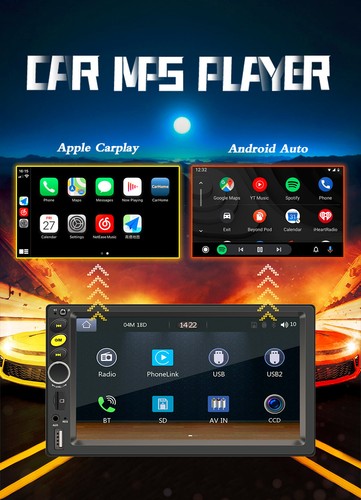 For Android Carplay Car Stereo Bluetooth Radio MP5 Player HD Touch Screen FM AUX - Picture 5 of 24