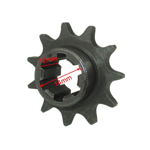 T8F 11T front pinion sprocket of clutch gear box For 47 49cc mini dirt bike - Picture 3 of 10