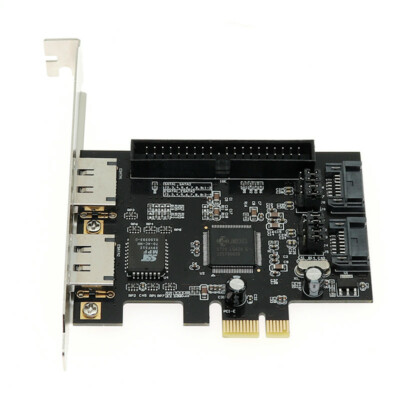 PCIe to 2x SATA2.0 + IDE 40pin + 2x ESATA hard disk controller adapter raid card