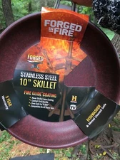 As Seen On TV  FORGED  In Fire Stainless Steel 10” Skillet  As Seen On TV
