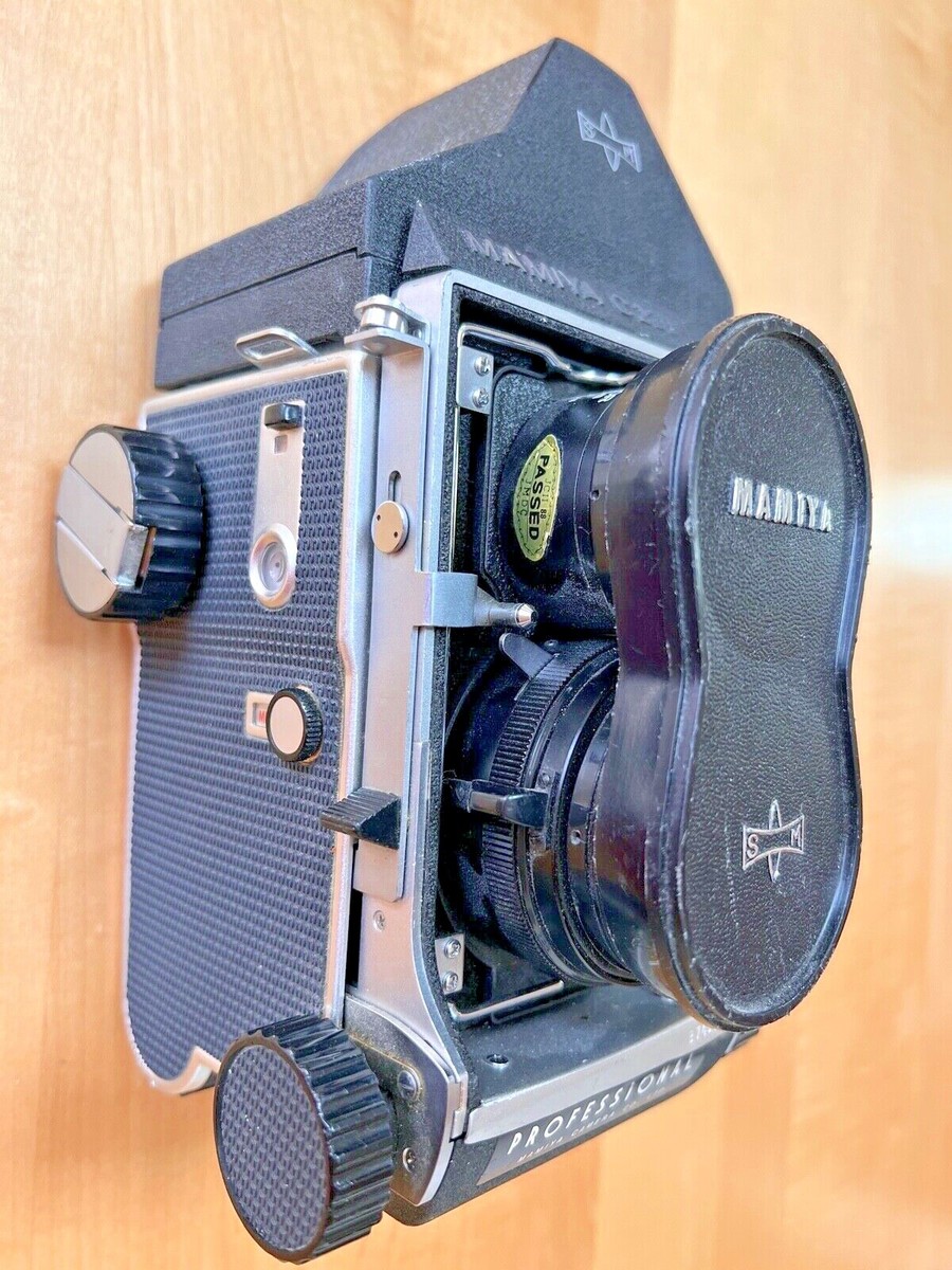 MAMIYA C220 + Mamiya Sekor 80mm f.28 (青) A- Mint/Blue Dot] Mamiya C220 Pro TLR Film Camera w/ SEKOR