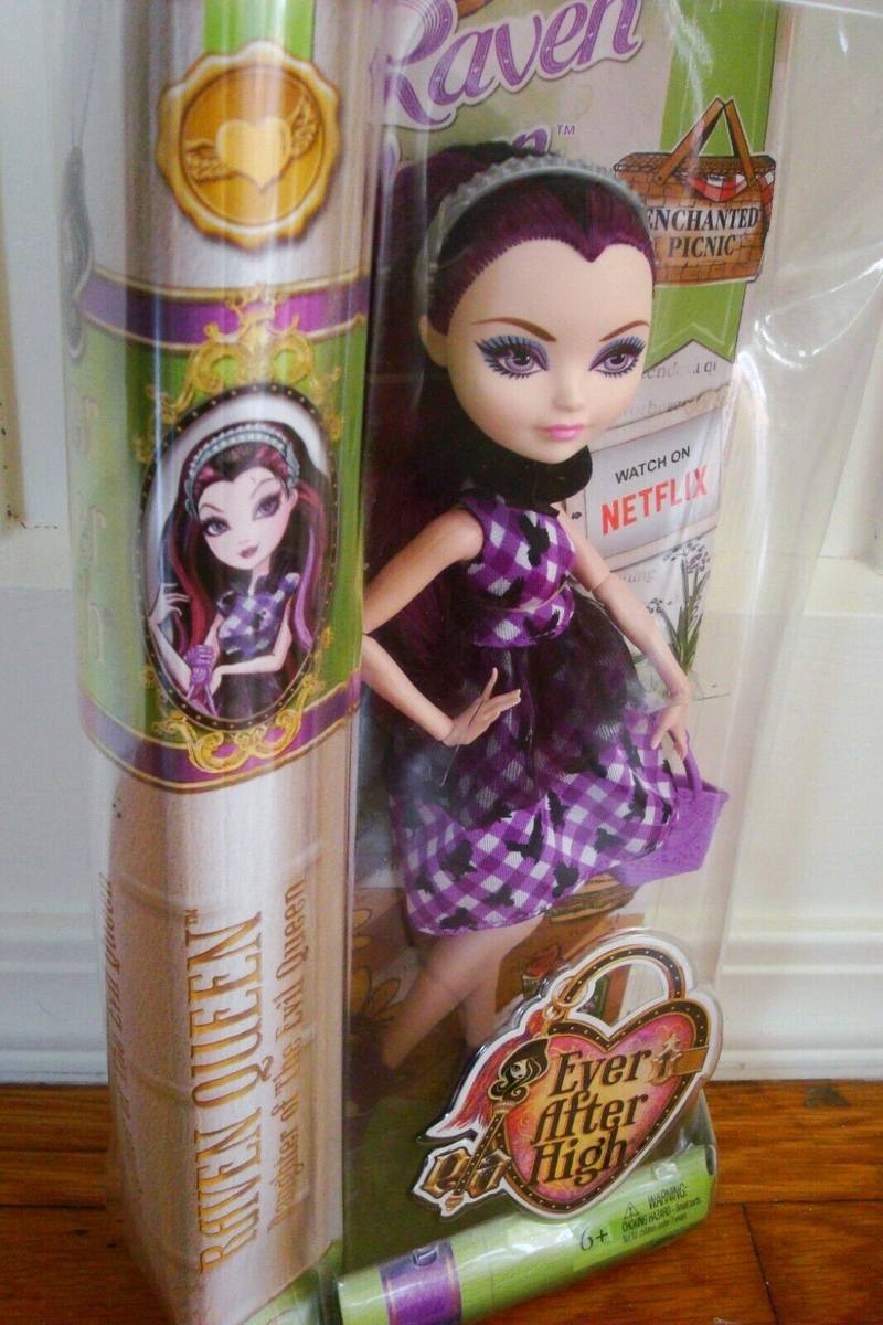 NEW Ever After High RAVEN QUEEN Doll Enchanted Picnic Netflix