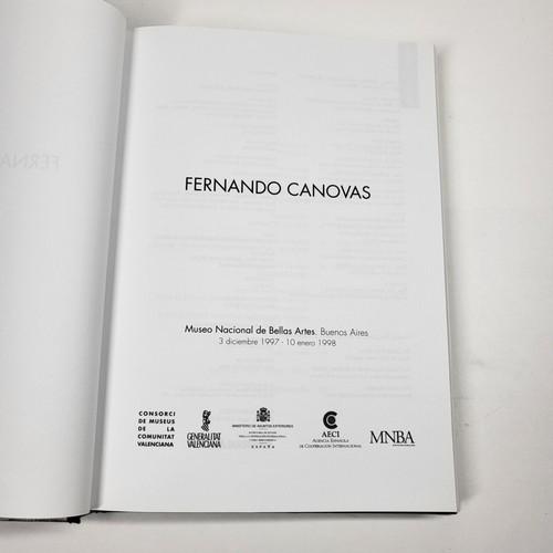 Fernando Canovas 1998 Art Exhibition Catalog Buenos Aires Hardcover - Foto 5 di 10