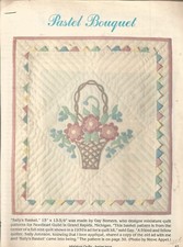 E0563  PASTEL BOUQUET QUILT PATTERN/INSTRUCTI...