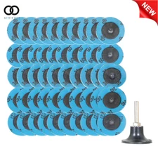 51× 2" Roll Lock Die Grinder Quick Change Sanding Disc 36 60 80 120 240 Grit
