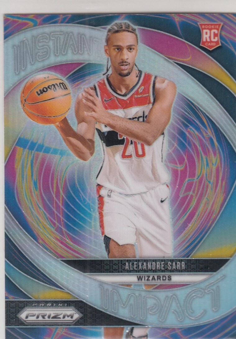 2024-25 Panini Prizm Insert Instant Impact Silver ALEXANDRE SARR RC #1 Wizards