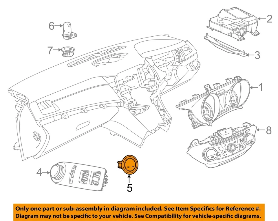 Interruptor de encendido usado se adapta a: Chevrolet Caprice 2016 encendido sin llave grado A Foto 3 de 4