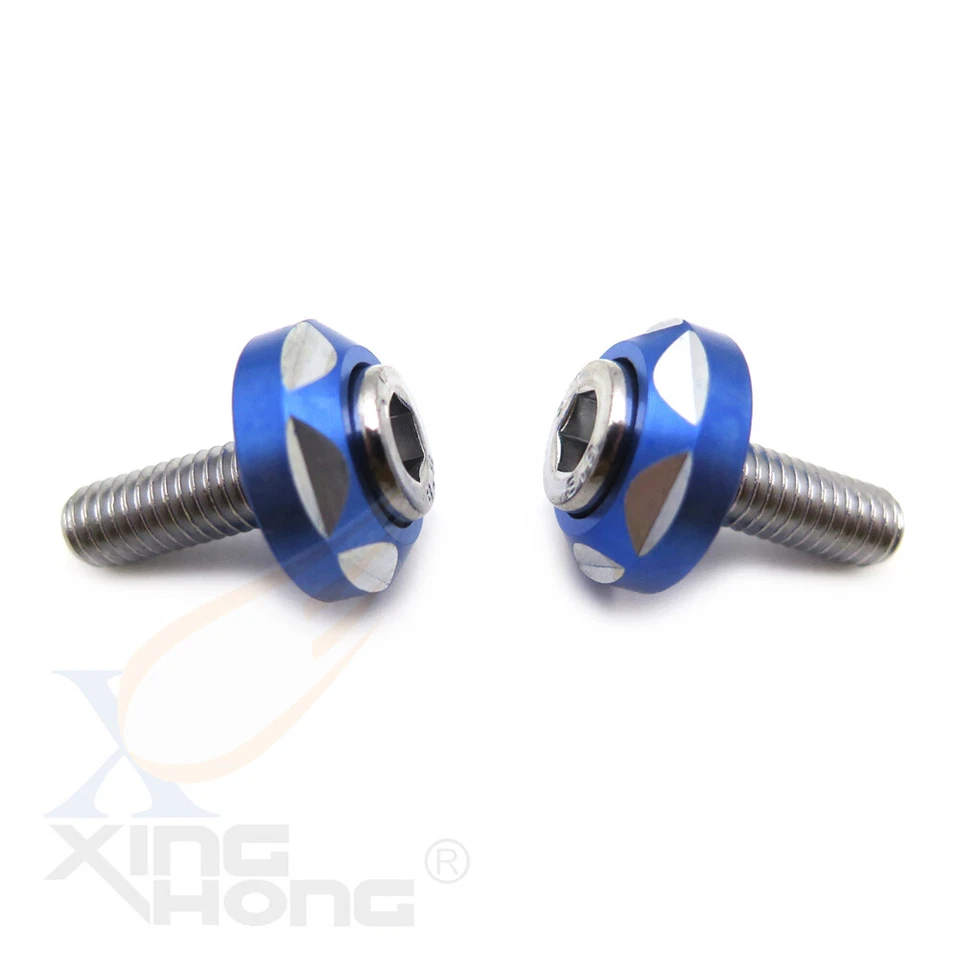 Tornillos de rosca de 6 mm de diámetro 2 piezas tornillos de matrícula decorativos para motor de automóvil Foto 4 de 4