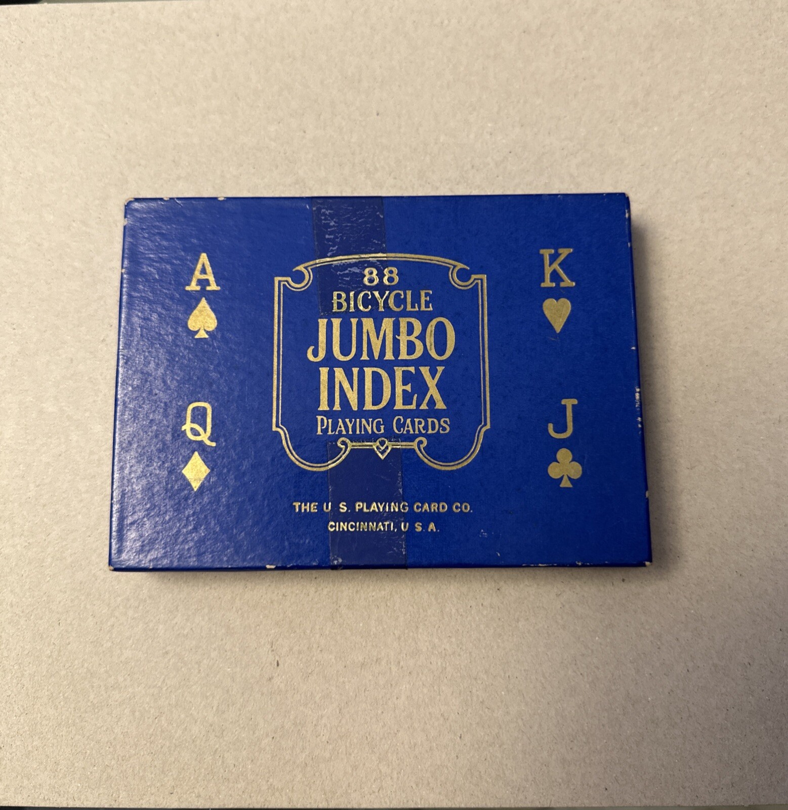 Vintage 88 Bicycle Jumbo Index Playing Card Double 2 Deck Set BLUE, RED SEALED