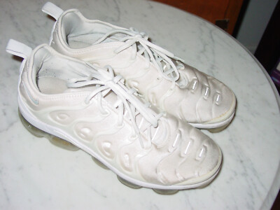 2019 Mens Nike Air Vapormax Plus White/Pure Platinum Running Shoes! Size  - Main Image