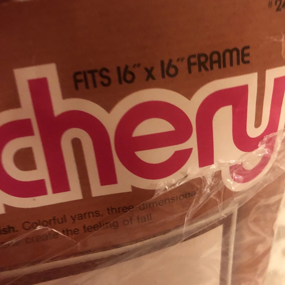 1978 Fall Mill Pond Crewel Embroidery Kit Sunset Stitchery 16x16 #2473 - Image 4 of 4