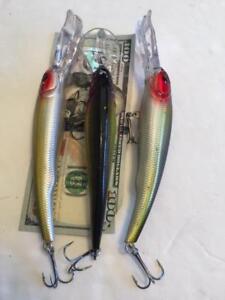 STYLE Holographic Fishing Lures 1 0Z  6 1//2 LOT OF 3 Manns Textured Stretch 20