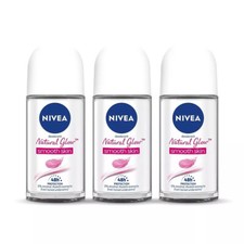 3 pack x Nivea Natural Glow Smooth Skin 48h Roll On for Women - 50ml Best Price