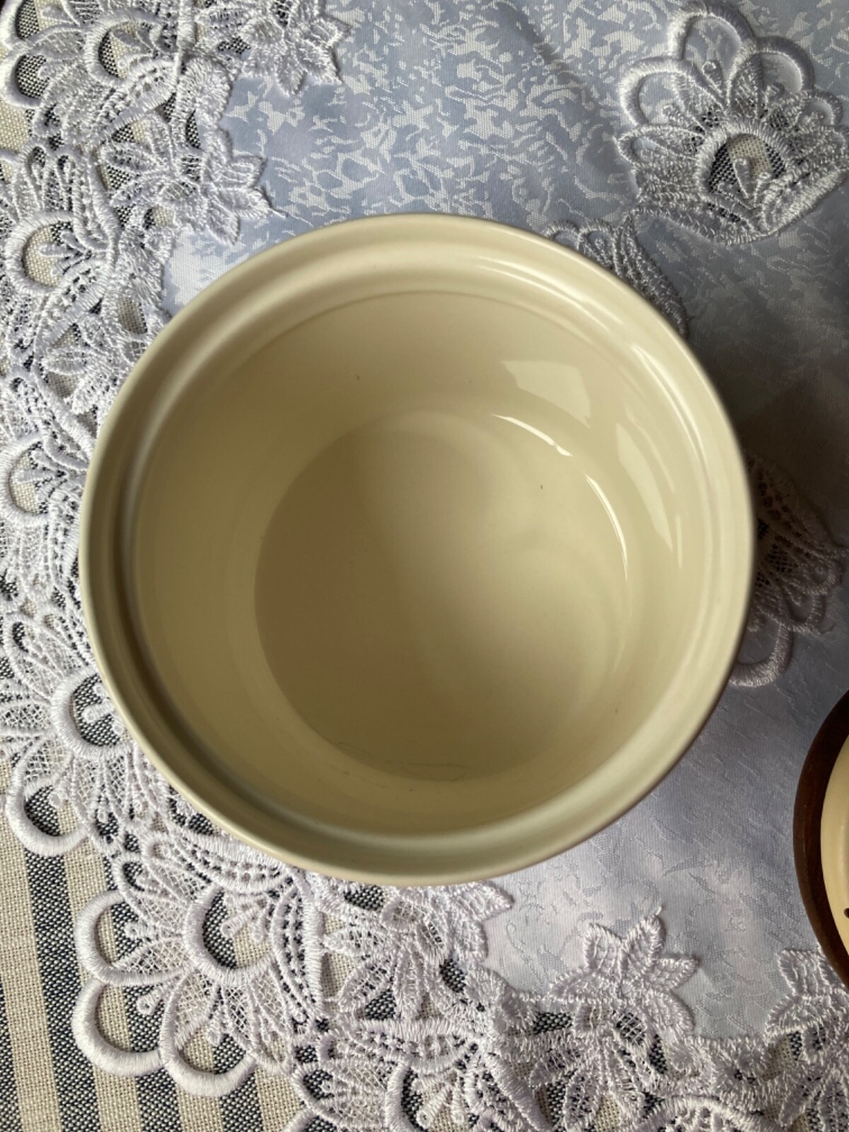 Orla Kiely storage jar with wooden lid. eBay