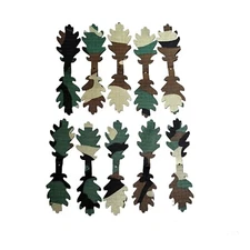 M81 Woodland Synthetic Leaf Ghillie Craft NIR Compliant - 10 Pieces Light Weight