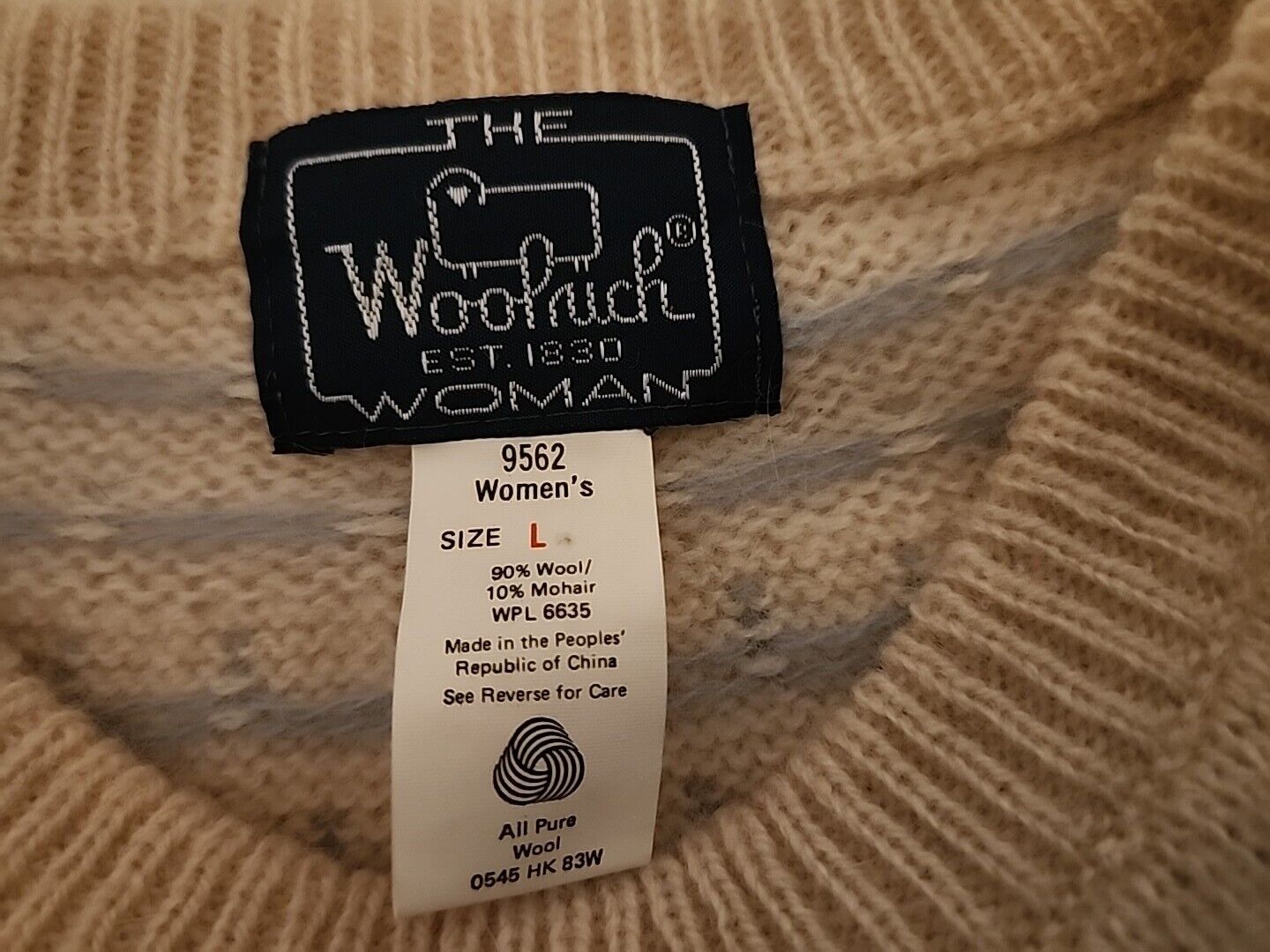 Womans Vtg Woolrich wool & mohair pastel colors s… - image 6