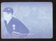 Brian Leetch 2017 In the Game Seperlative Hockey Printing Plate #d 1/1 Rangers