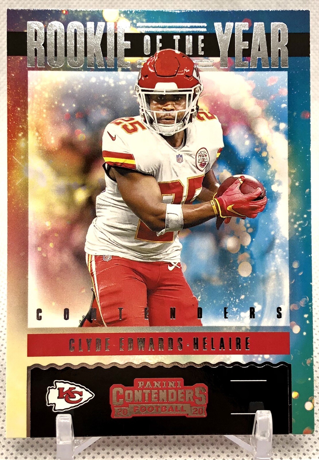 Clyde Edwards Helaire 2020 Panini Contenders Rookie Of The Year KC Chiefs RY CEH