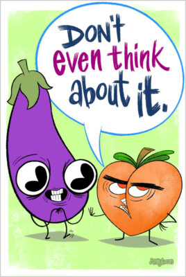 Don't Even Think About It by Bee Huff 24.5'' x 36.5'' Laminated