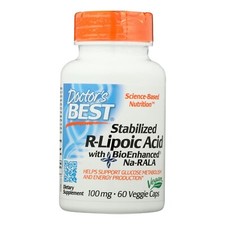 Doctor's Best - R-lipoic Acid Stabilized - 60 Count Pack of 3 