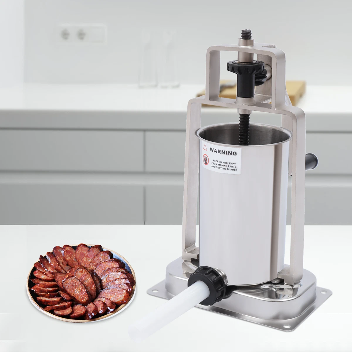 5Lbs 2.3kg Sausage Stuffer Meat Filler Machine Stainless Steel