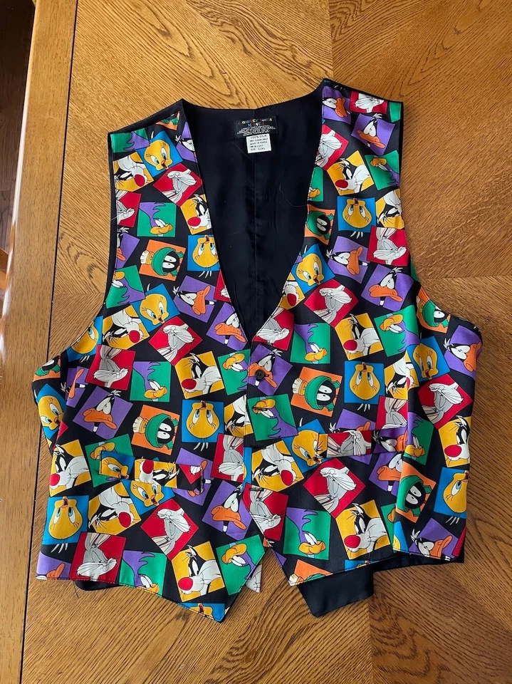 Vintage Looney Tunes Mania 3 Piece Vest New - Image 2 of 4