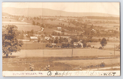 [2H11] Postcard RPPC 1906, Butler Valley Luzerne County Pennsylvania