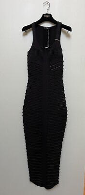 NWT $3095 Balmain cut-out detail knitted long dress size 36FR