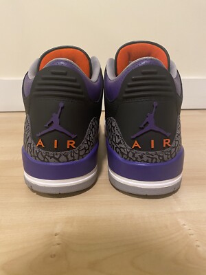 Jordan Air Jordan 3 ブラック/オレンジ/パープル 新品 Nike Air Jordan 3 Retro Court Purple Sz 12 CT8532-050 | SAMPLE