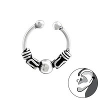 925 Sterling Silber Ear Cuff Bali Ohrklemme 1 StüCk
