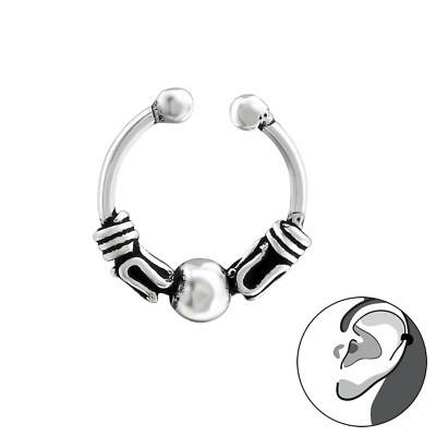 925 Sterling Silber Ear Cuff Bali Ohrklemme 1 Stück
