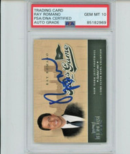 RAY ROMANO AUTO 10 PSA/DNA 2004 Playoff Honors Fans of the Game Signed Jets RC