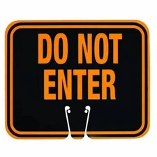 Cortina - 03-550-DNEG ABS Plastic Traffic Cone Sign"Do Not Enter" 03-550-DNE ...