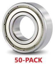 50-Pack 6201-ZZ C3 Premium Ball Bearing ABEC3 Metal Shields 12mmX32mmX10mm