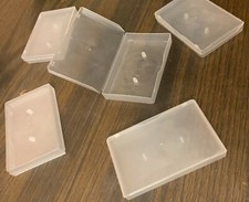 New Clear Flexible Poly Plastic Cassette Tape Cases Lot of 5