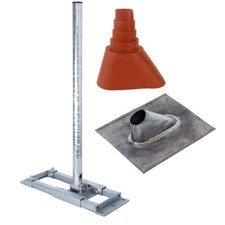 SAT Antenne Dachsparrenhalter Mast Dach Sparren Halterung Blei Pfanne Manschette