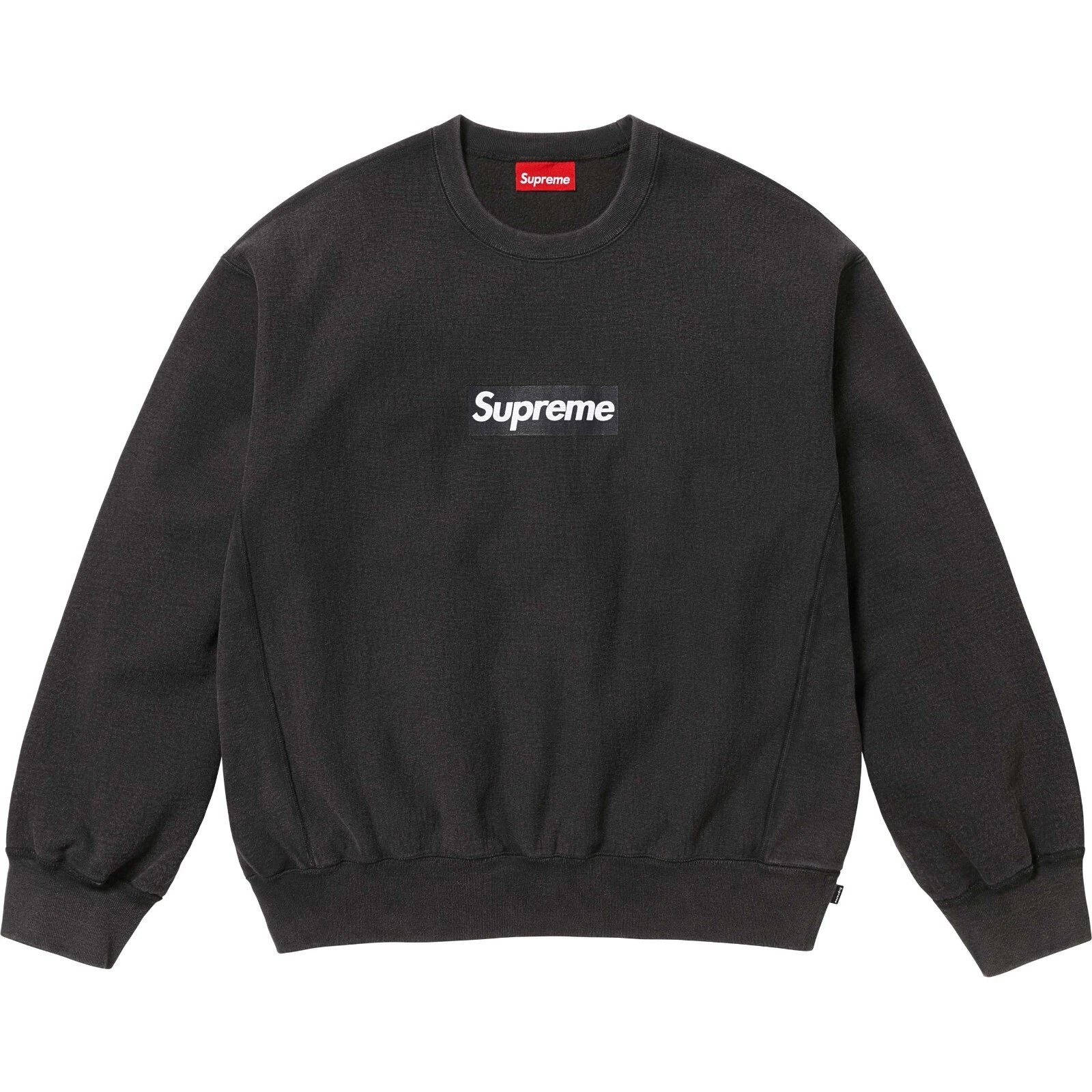 Logo Supreme boîte lavée col rond noir taille M