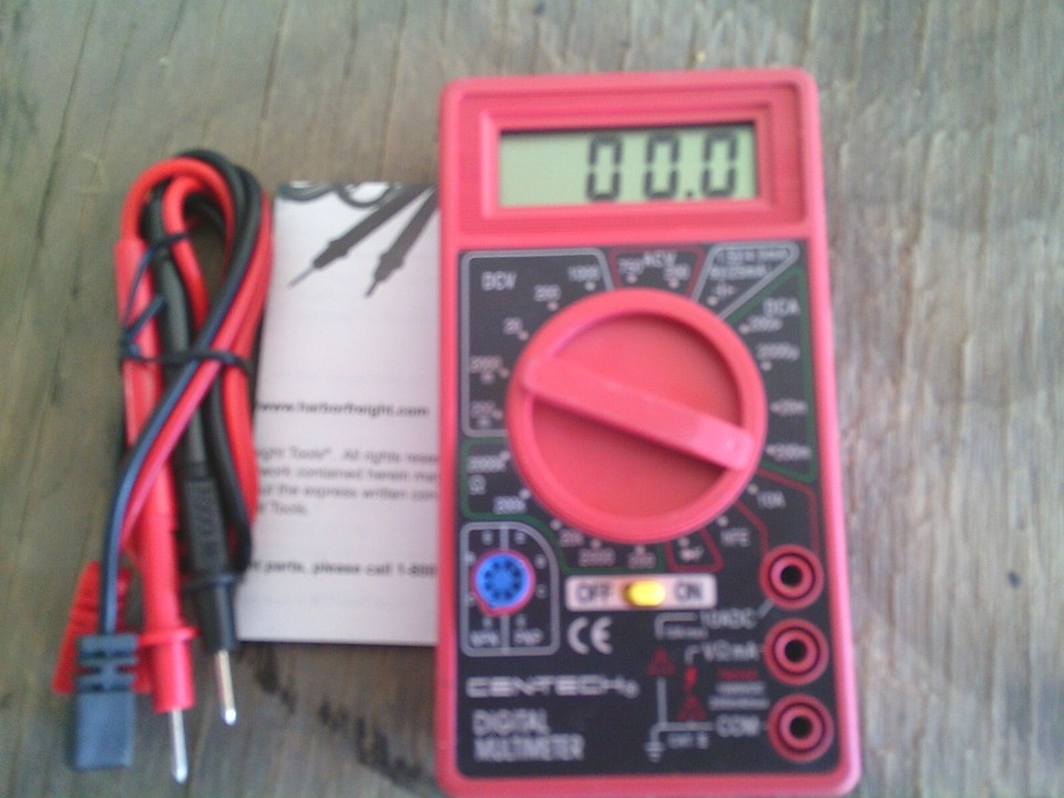 Cen Tech 7 Function Digital Multimeter Tester AC DC LCD New Old Stock Cen tech 7 function digital multimeter tester ac dc lcd new old stock