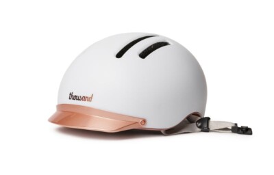 Thousand Chapter MIPS Adult Bike Helmet LED Light Large Supermoon White MSRP$145